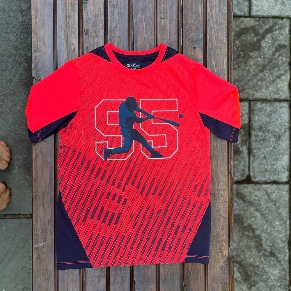 Boys Oshkosh dry-fit tee.
